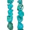12 Pack: Turquoise Dyed Howlite Nugget Beads by Bead Landing™